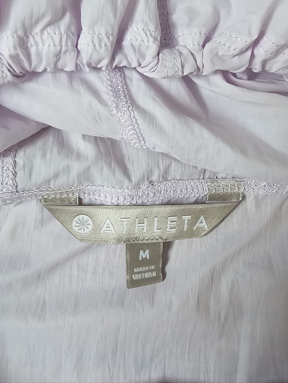 Athleta Dispatch Anorak Light Purple Hooded Pullover Windbreaker Jacket, Size M - Picture 9 of 9